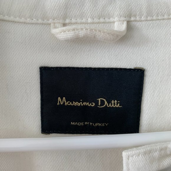 Massimo Dutti White Denim Jacket - Picture 3 of 3